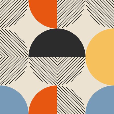 Minimalist Hand-Drawn Geometric Pattern