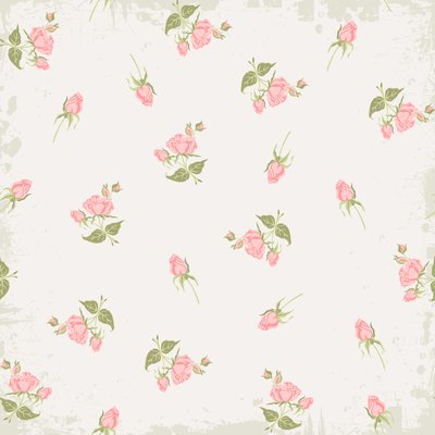 Handpainted pink roses